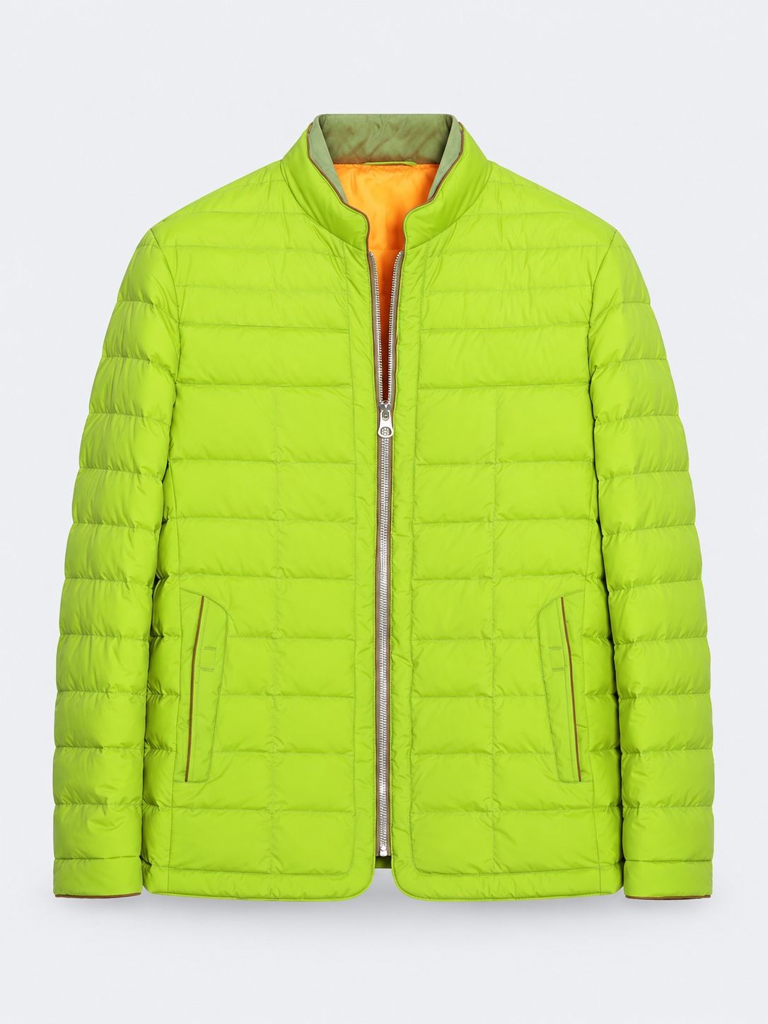 Lime quilted jacket
