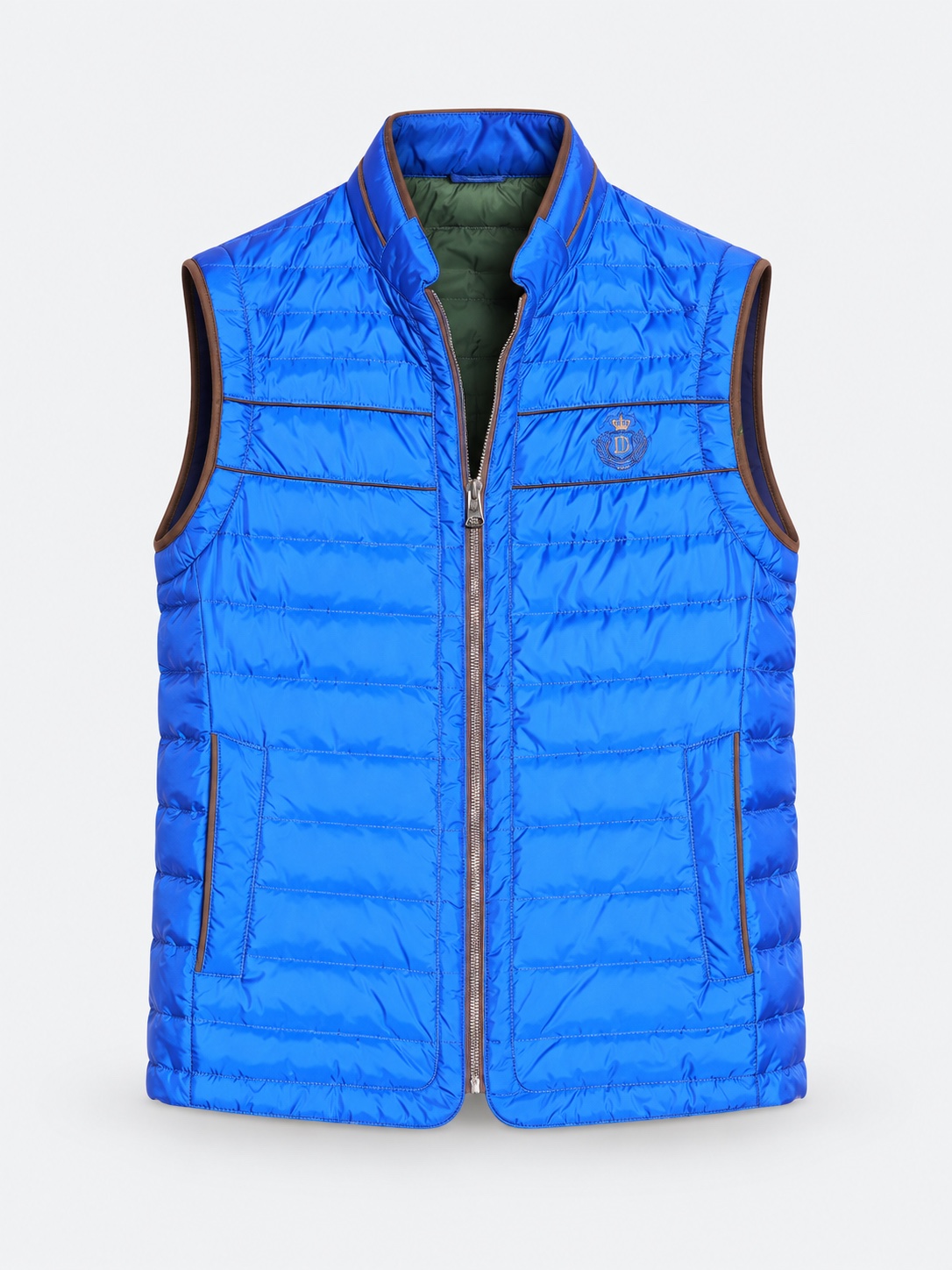 Royal blue quilted vest